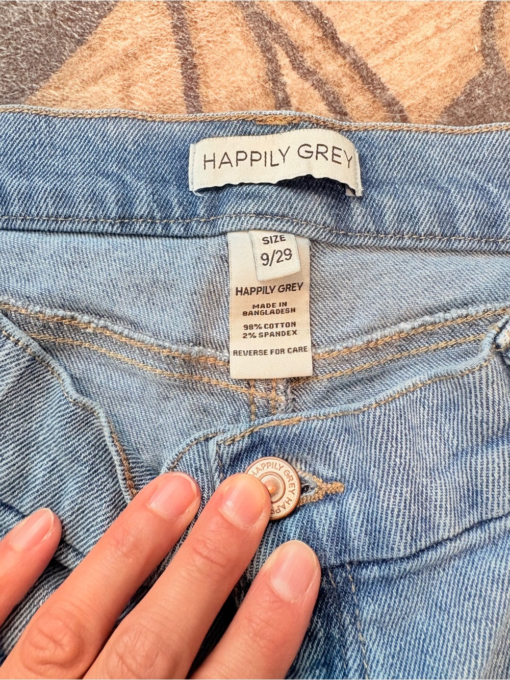 Happily Greg Cargo Denim Jeans - Light Blue - Picture 4 of 7